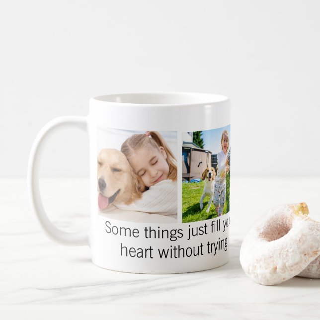 Mug Citation de chien animal de compagnie Cute Custom  (Avec donut)