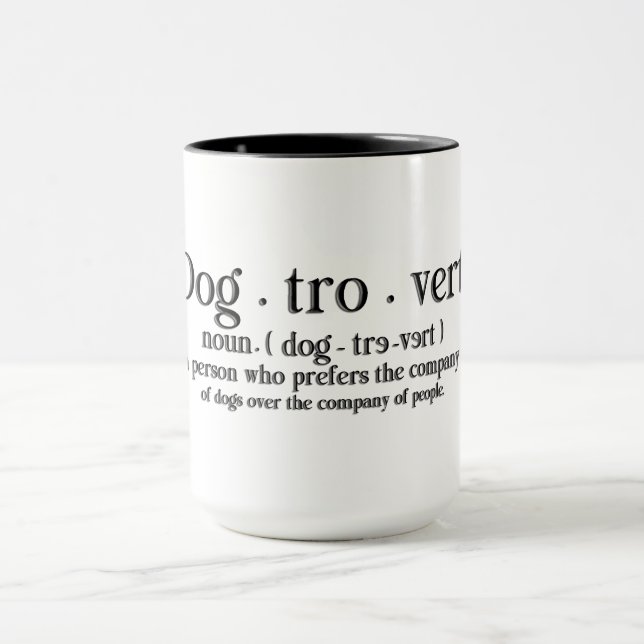 Mug Citation de Chien Mignon (Centre)