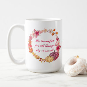 Mug Citation de couronne d'automne