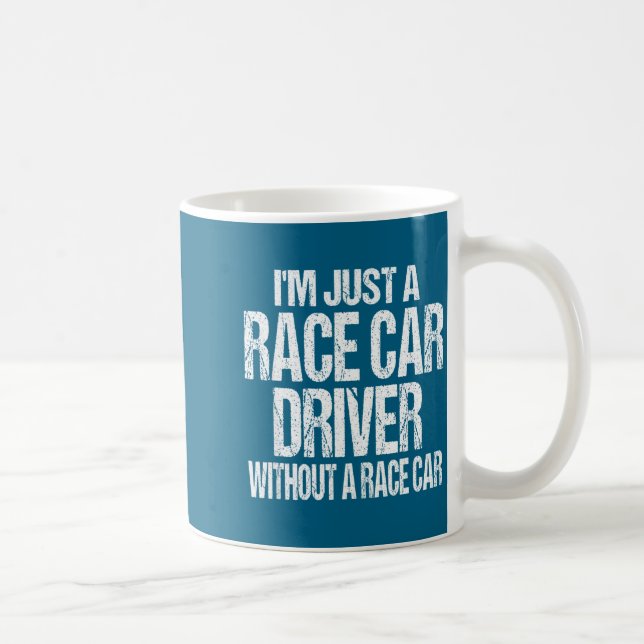 Mug Citation de course drôle - Je suis juste un pilote (Droite)