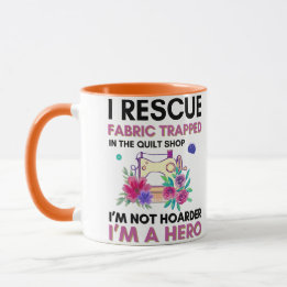 Mug Citation de couture drôle Machine à coudre florale