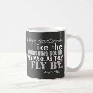 Mug Citation de dates-butoirs de Douglas Adams