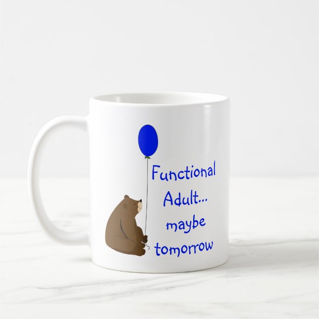 Mug Citation de demain pour adulte fonctionnel (Gauche)