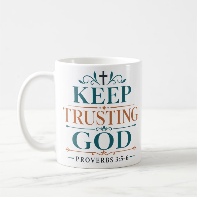 Mug Citation de dévotion matinale pour continuer à fai (Gauche)