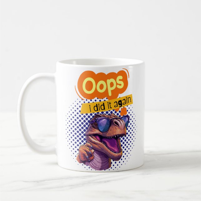 Mug citation de dinosaure (Gauche)