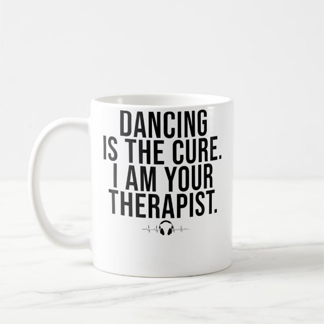 Mug Citation de Dj Deejay Drôle de Danse Citation Fest (Gauche)
