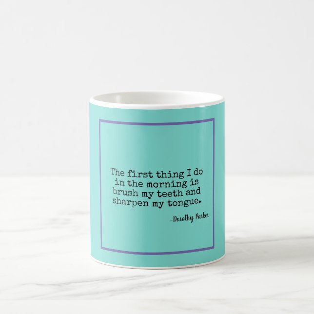 Mug Citation de Dorothy Parker de langue pointue (Centre)