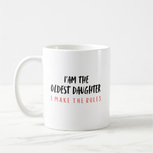 Mug Citation de famille drôle de fille aînée