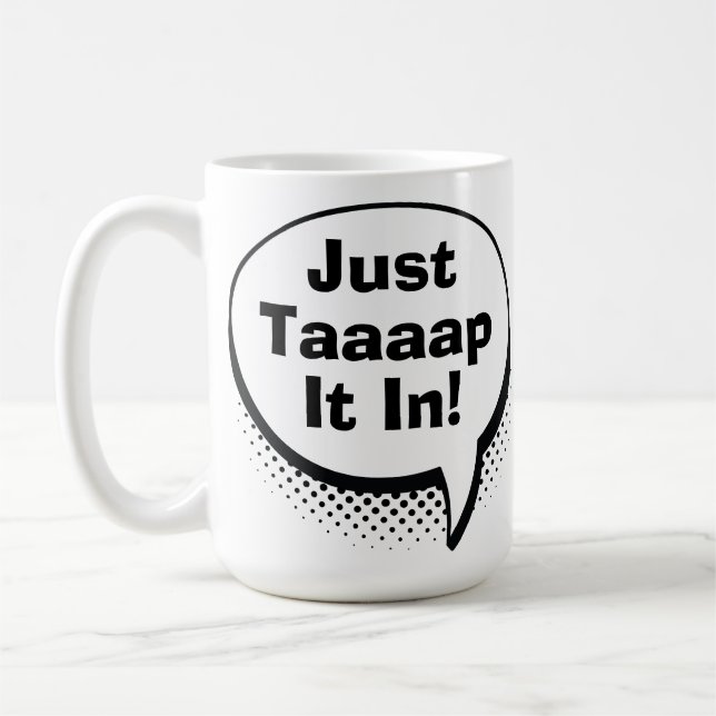 Mug Citation de film de bande dessinée Pop Art de Golf (Gauche)
