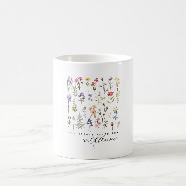 Mug Citation de fleur sauvage sublimation  (Centre)