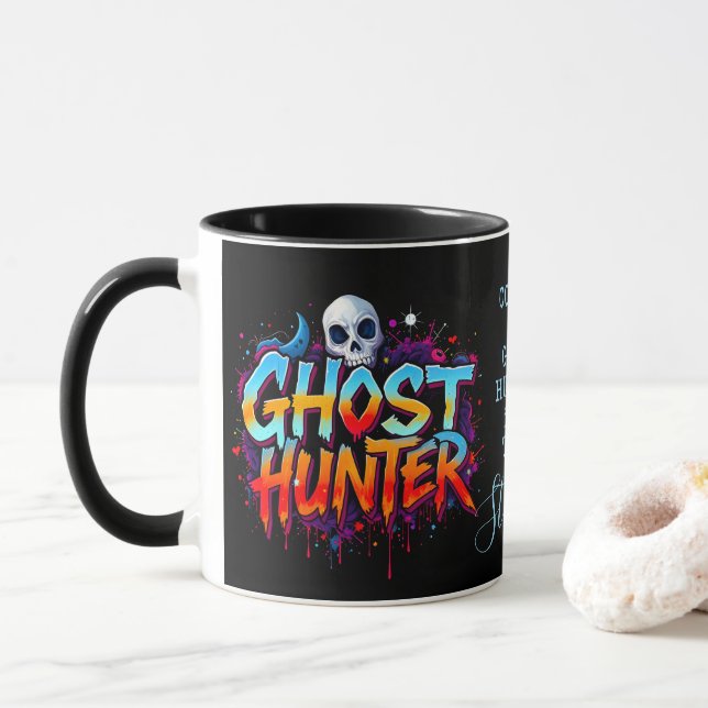 Mug Citation de graffiti paranormal de chasseur de fan (Avec donut)