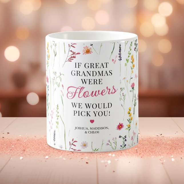 Mug Citation de grand-mère Wildflower assez géniale (Créateur téléchargé)