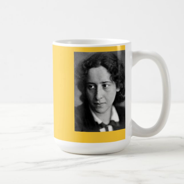 Mug Citation de Hannah Arendt (Droite)