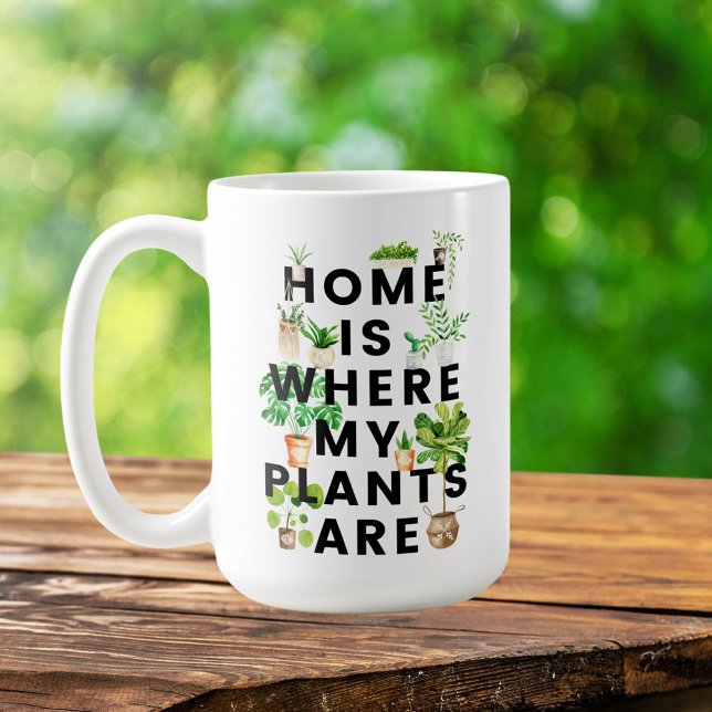 Mug Citation de jardinage de plantes d'intérieur à l'a (In situ in nature)