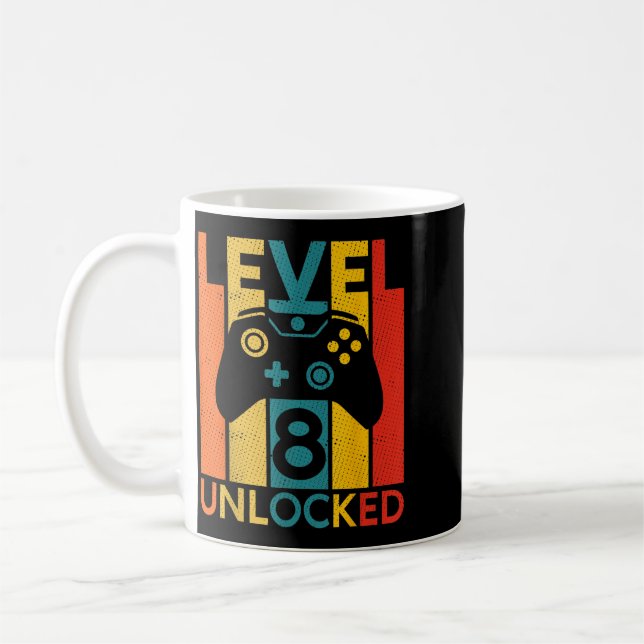 Mug Citation de jeu 8 ans d'anniversaire 8ème niveau d (Gauche)