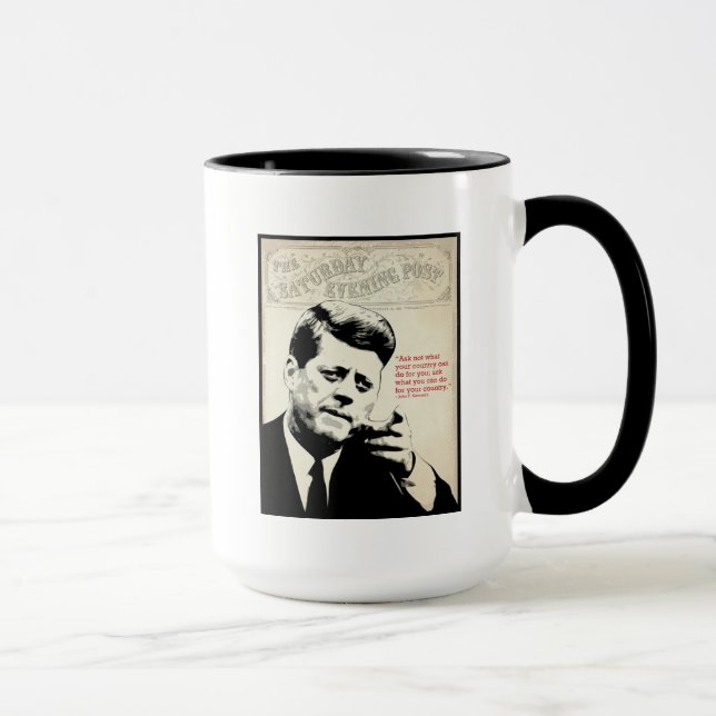 Mug Citation de John F. Kennedy (Droite)