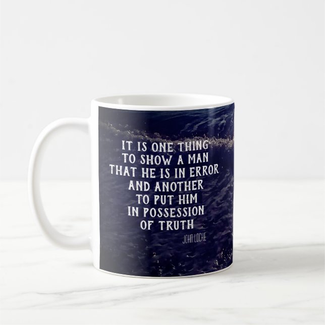 Mug Citation de John Locke (Gauche)
