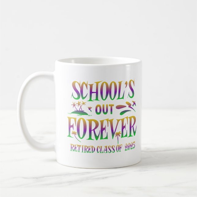 Mug Citation de la classe de 2025 à la retraite de l'é (Gauche)