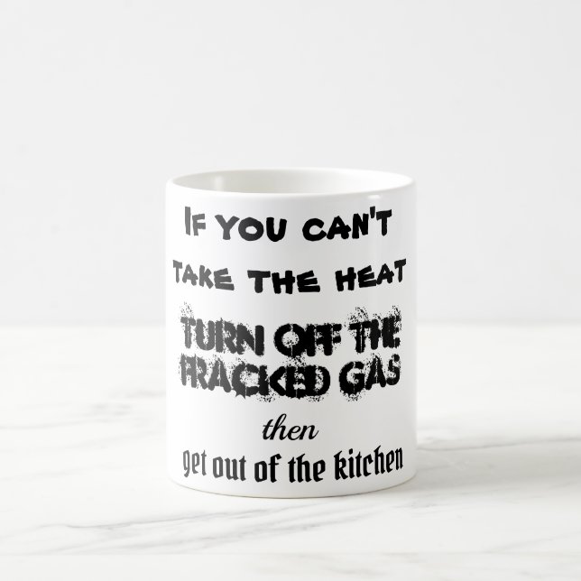 Mug Citation de la cuisine de chauffage au gaz fractur (Centre)