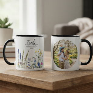 Mug Citation de la famille des fleurs sauvages – Cadea