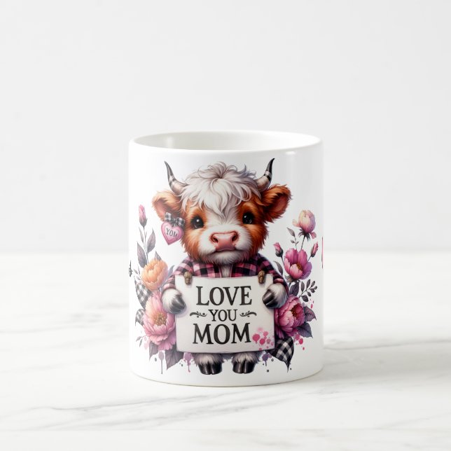 Mug Citation de la Fête des Mères/Vache personnalisée (Centre)