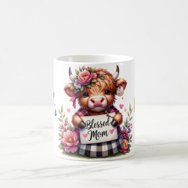 Mug Citation de la Fête des Mères/Vache personnalisée (Centre)