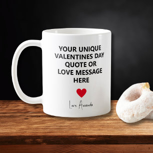 Mug Citation de la journée Valentines pour mari unique