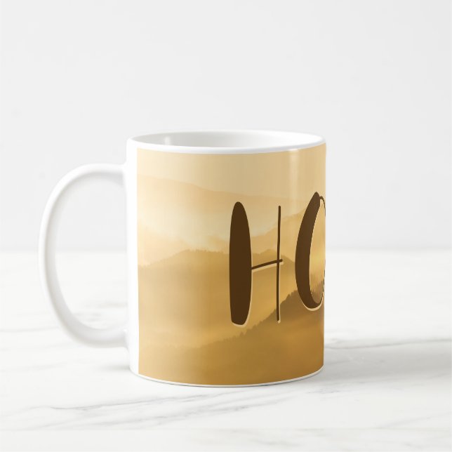 Mug Citation de la maison de lever du soleil sur les c (Gauche)