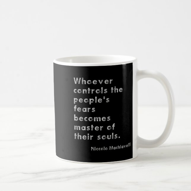 Mug Citation de la philosophie anti-autoritarisme de M (Droite)