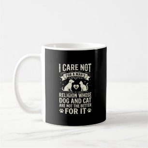 Mug Citation de la religion du chien et du chat