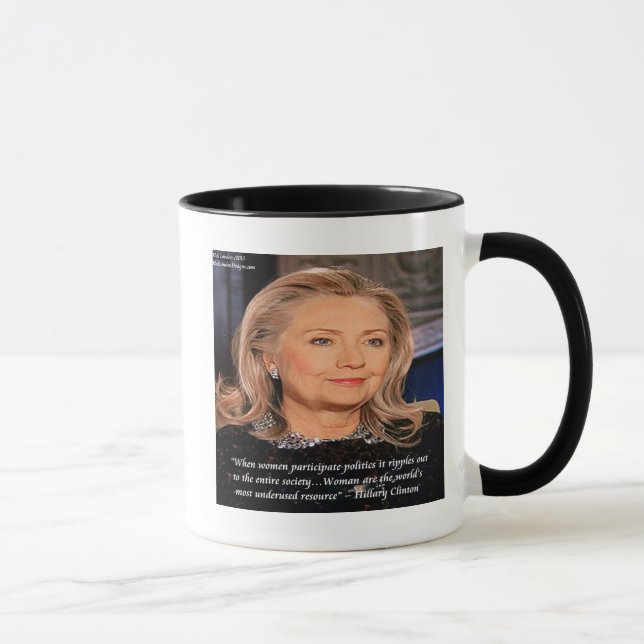 Mug Citation de la ressource pour femmes Hillary (Droite)
