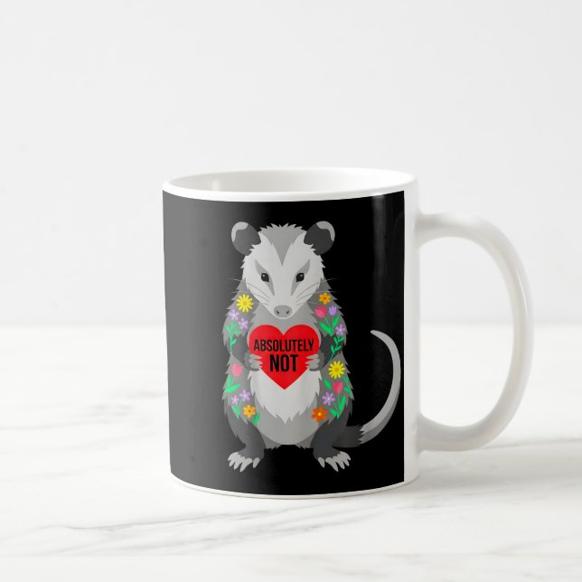 Mug Citation de la Saint-Valentin pour un opossum drôl (Droite)