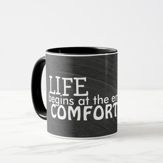 Mug Citation de la zone de confort sur tableau de bord (Devant gauche)