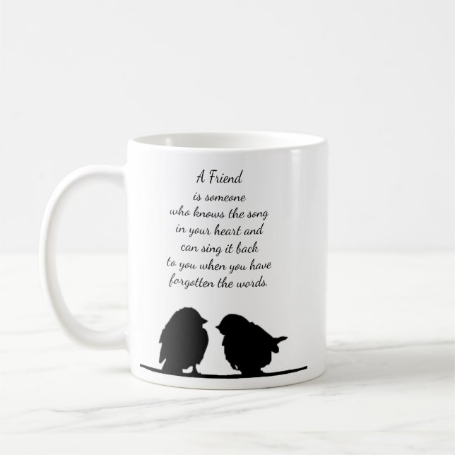 Mug Citation de l'ami Chanson dans votre coeur et les  (Gauche)