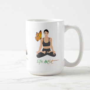 Mug Citation de l'artiste de la vie mignonne Papillon