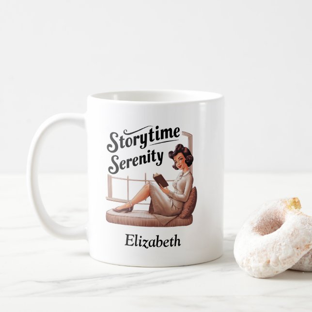 Mug Citation de l'auteur du livre Histoire Serenity (Avec donut)