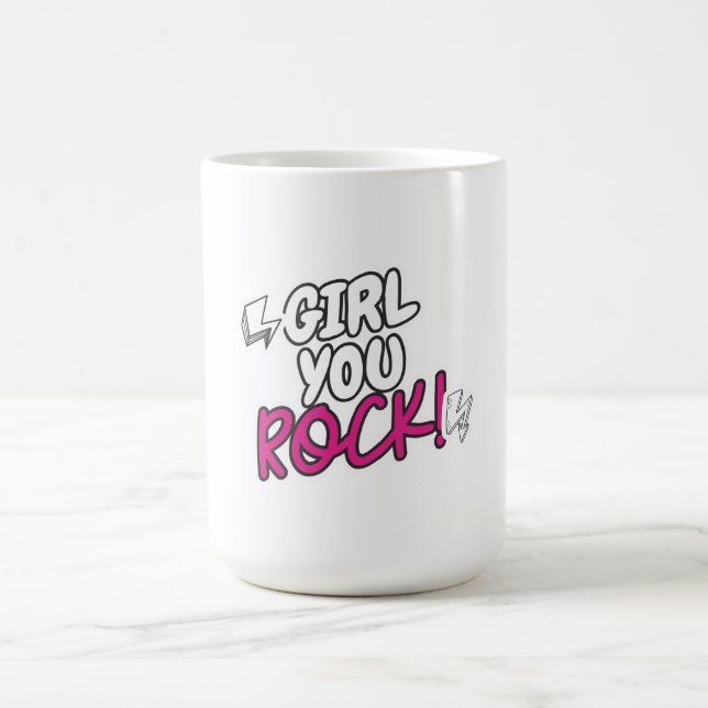 Mug Citation de l'autonomisation de la fille You Rock (Centre)