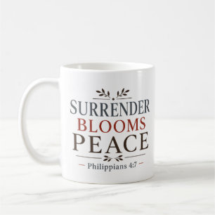 Mug Citation de l'Écriture inspirante de la floraison 