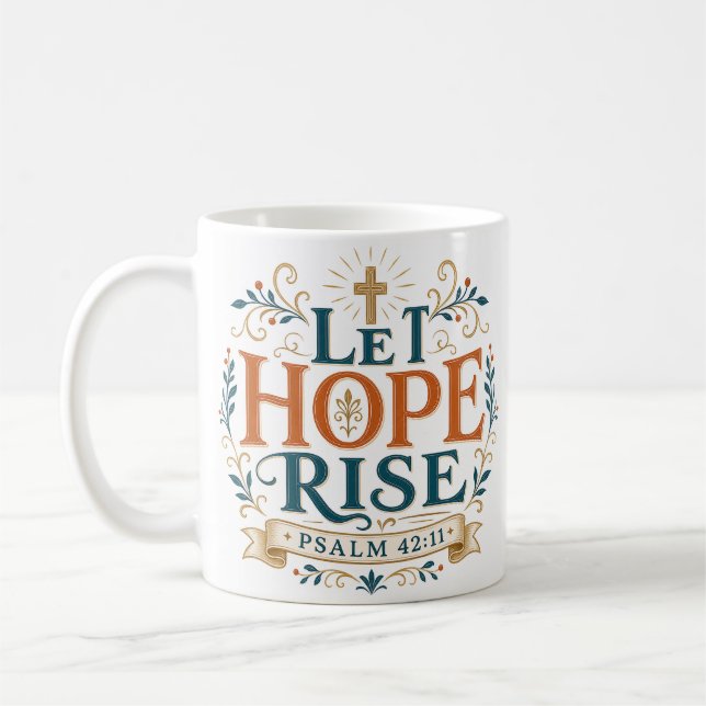 Mug Citation de l'Écriture Inspirante pour Faire Monte (Gauche)