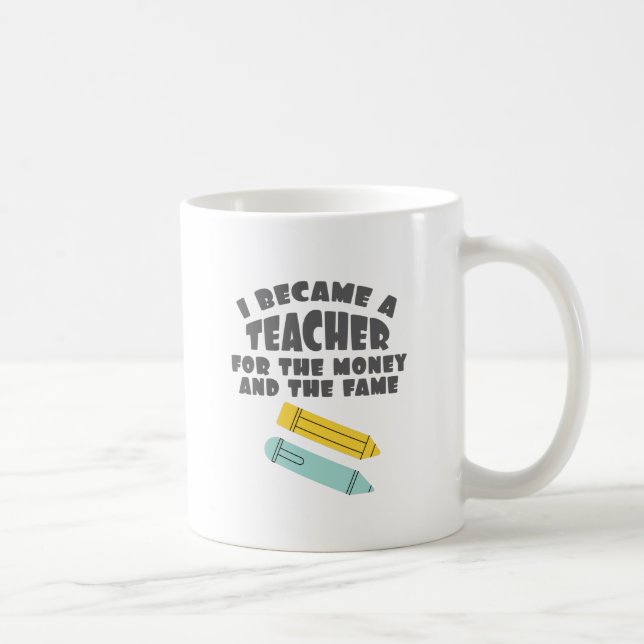 Mug Citation De L'Enseignant Je Suis Devenu Enseignant (Droite)