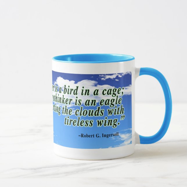 Mug Citation de libre penseur (Droite)