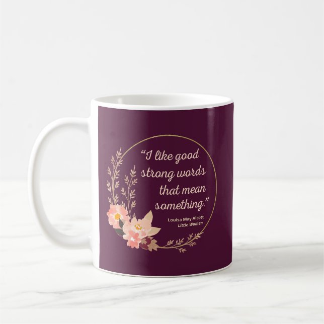 Mug Citation de Little Women IV - Style mignon (Gauche)