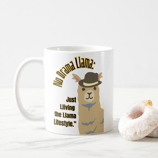 Mug citation de llama (Avec donut)