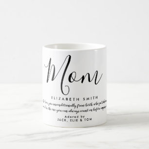 Mug Citation de maman écriture féminine élégante 
