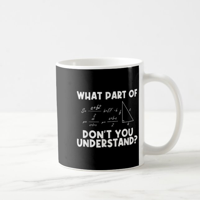 Mug Citation de maths drôle Mathématiques Cher profess (Droite)