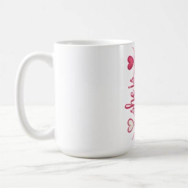 Mug Citation de mère forte (Gauche)