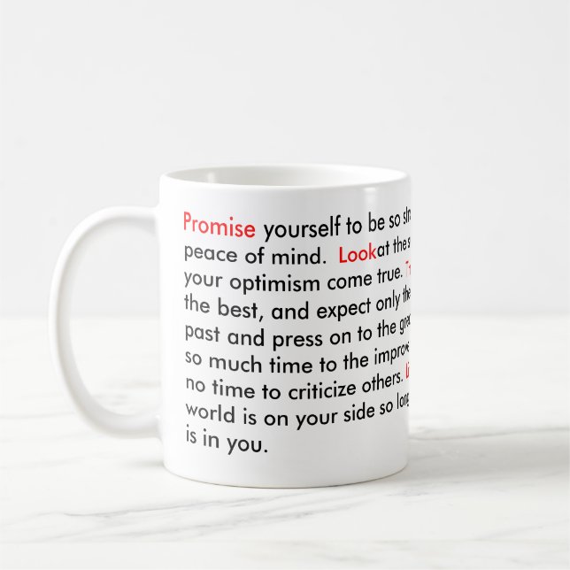 Mug Citation de motivation (Gauche)