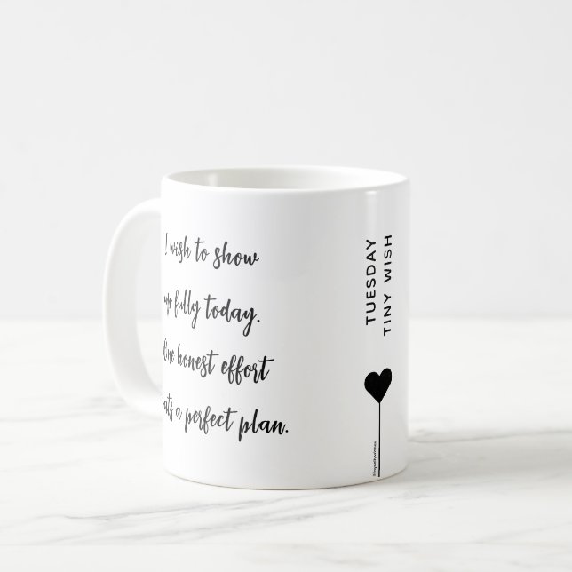 Mug Citation de motivation du mardi (Devant gauche)