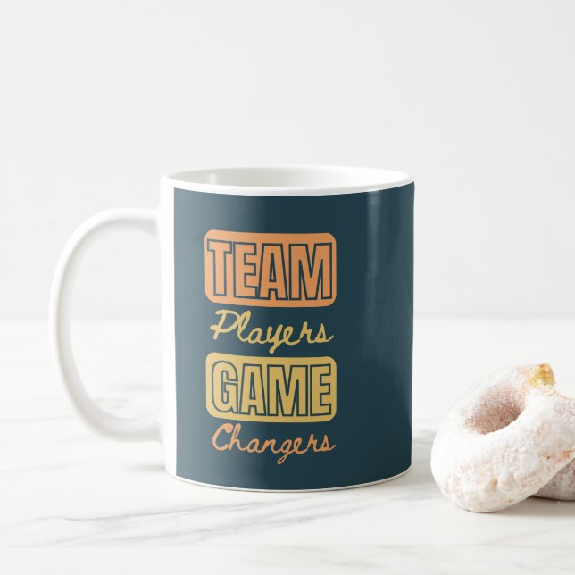 Mug Citation de motivation pour le travail d'équipe Ca (Avec donut)