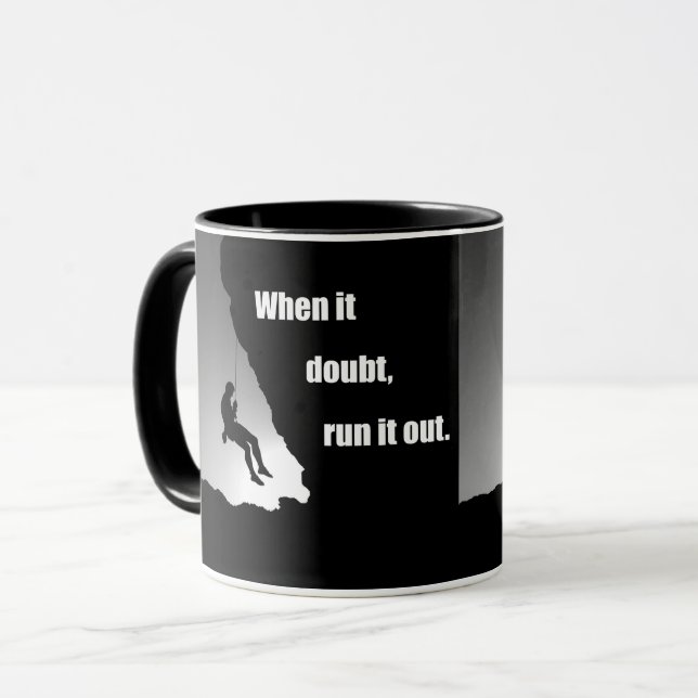 Mug Citation de motivation pour l'escalade de roche (Devant gauche)
